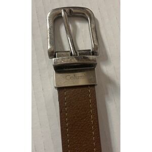 Columbia Men's Leather Belt with Metal Buckle Size 26-28